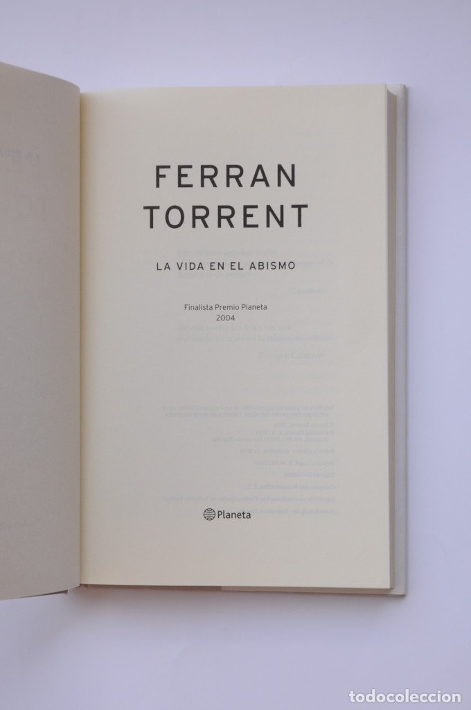 Libros: La vida en el abismo - TORRENT, Ferran - Foto 3