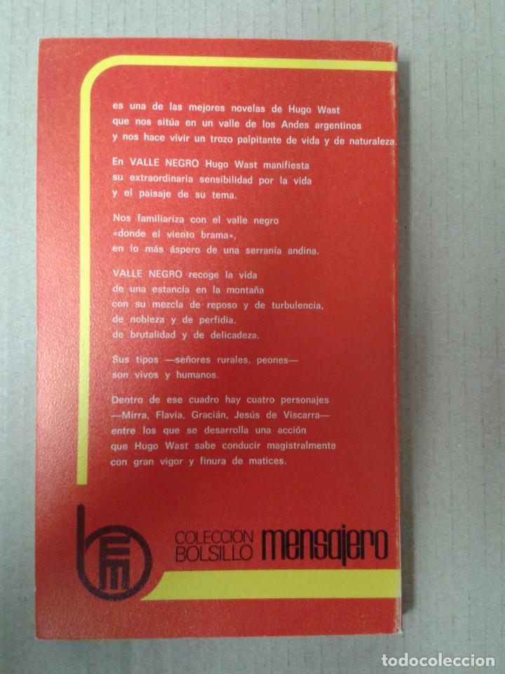 Libros: VALLE NEGRO. HUGO WAST - Foto 2