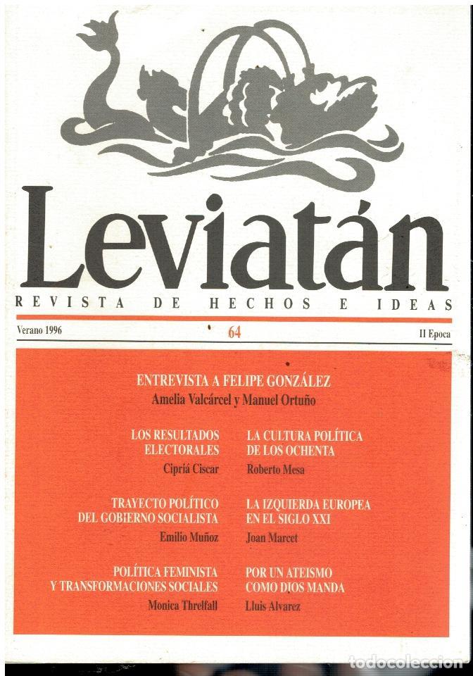 Libros: LEVIAT&Aacute;N. Revista de Hechos e Ideas. II &Eacute;poca. N&ordm; 64. - Foto 1