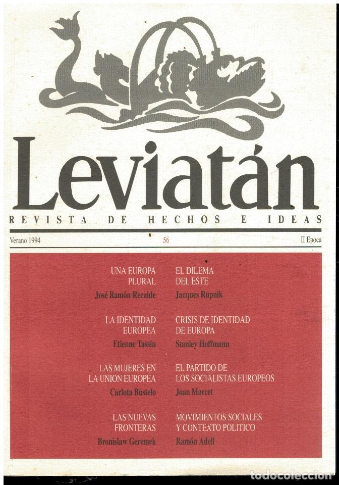 Libros: LEVIAT&Aacute;N. Revista de Hechos e Ideas. II &Eacute;poca. N&ordm; 56. - Foto 1