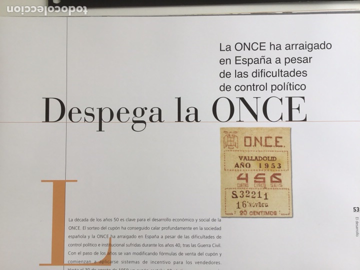 Libros: ONCE, historia de la once , 65 a&ntilde;os. - Foto 9