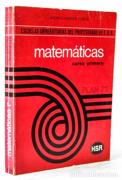 Libros: Nortes, A.: Matem&aacute;ticas, curso 1&ordm;, plan del 71 (HSA) (cb) - Foto 1