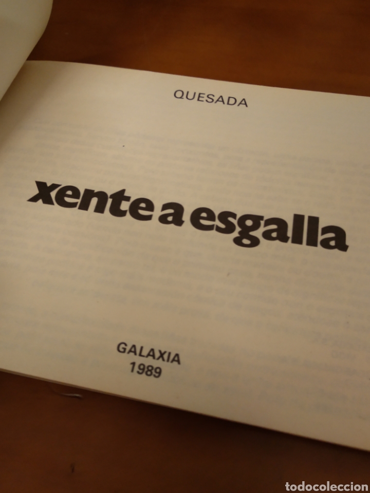 Libros: XENTE A ESGALLA. QUESADA. EDITORIAL GALAXIA. - Foto 2