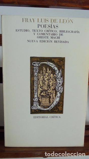 Libros: POES&Iacute;AS - FRAY LUIS DE LE&Oacute;N - Foto 1