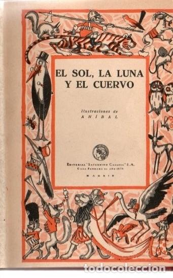 Libros: EL SOL, LA LUNA Y EL CUERVO. - ANONIMO. - Foto 1