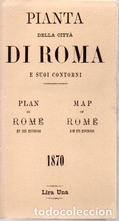 Libros: PIANTA DELLA CITTA DI ROMA E SUOI CONTORNI. - ANONIMO. - Foto 1