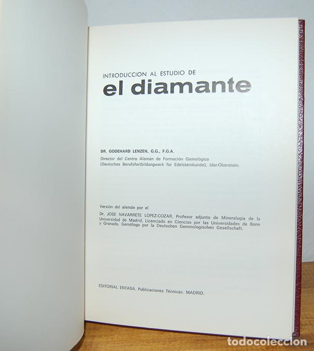 Libros: INTRODUCCI&Oacute;N AL ESTUDIO DE EL DIAMANTE. Tomo II - GODEHARD LENZEN - Foto 3