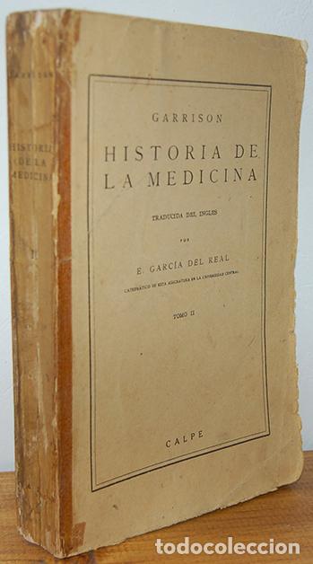 Livres: INTRODUCCI&Oacute;N A LA HISTORIA DE LA MEDICINA. Tomo II - FIELDING H. GARRISON
