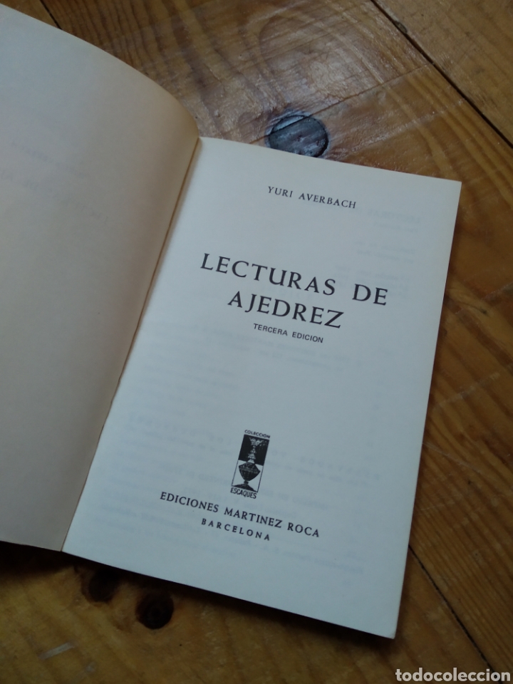 Libros: YURI AVERBACH. LECTURAS DE AJEDREZ - Foto 2