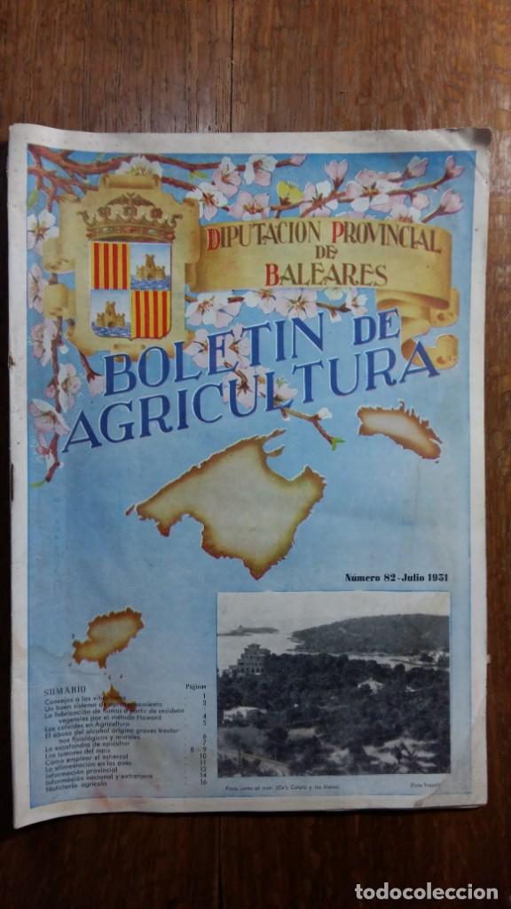 books: Boletin de agricultura N&ordm; 82 - Julio 1951. Diputaci&oacute;n provincial de Baleares.