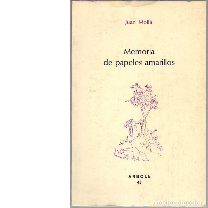 Libros: Memoria de papeles amarillos. (Juan Moll&aacute;). - Foto 1