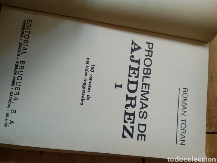 Libros: PROBLEMAS DE AJEDREZ 1. ROM&Aacute;N TOR&Aacute;N. - Foto 2
