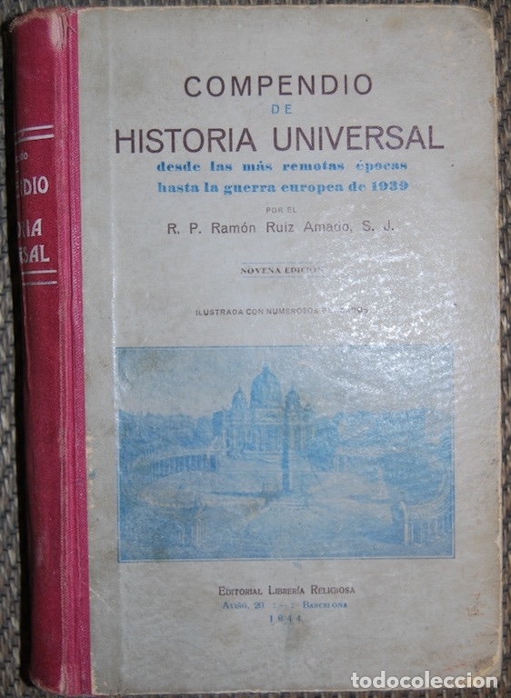 Libros: COMPENDIO DE HISTORIA UNIVERSAL. Novena edici&oacute;n. - RUIZ AMADO, Ram&oacute;n - Foto 1