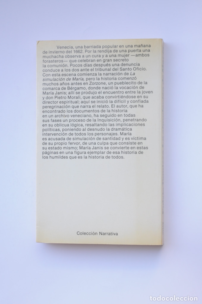Libros: La simulaci&oacute;n de Mar&iacute;a - TOMIZZA, Fulvio - Foto 3
