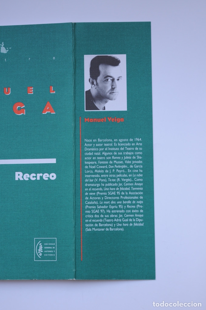 Libros: Recreo - VEIGA, Manuel - Foto 2