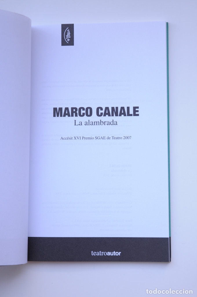 Libros: La alambrada - CANALE, Marco - Foto 3