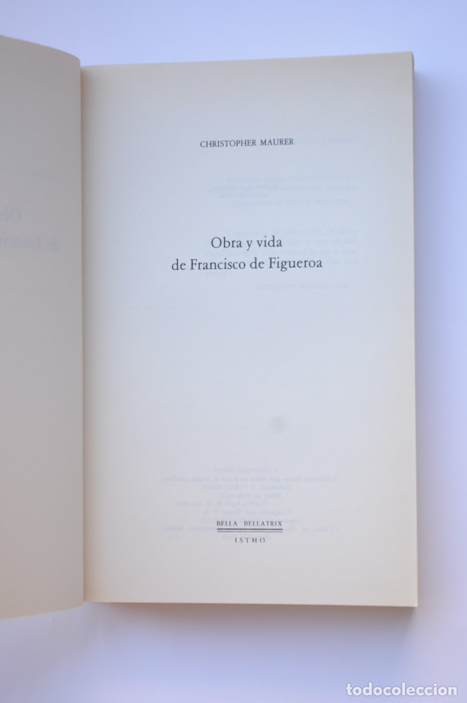 Libros: Obra y vida de Francisco de Figueroa - MAURER, Christopher - Foto 2