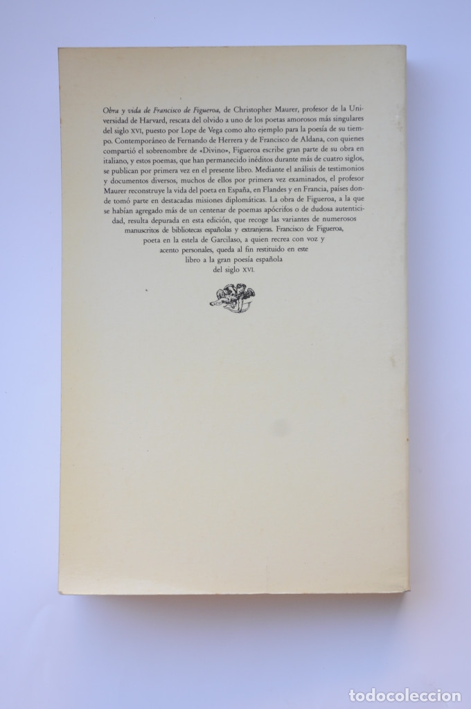 Libros: Obra y vida de Francisco de Figueroa - MAURER, Christopher - Foto 3