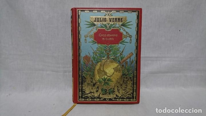 Libros: CINCO SEMANAS EN GLOBO, JULIO VERNE, COLECCI&Oacute;N HETZEL - Foto 1
