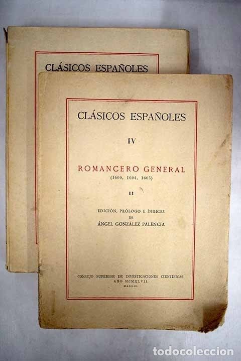 Libros: Romancero general, (1600, 1604, 1605) - Foto 1