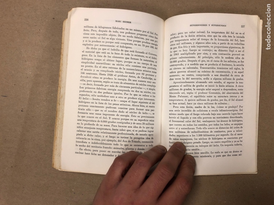 Libros: SUPERHOMBRE Y SUPERMUNDO. MARC HEIMER. EDITORIAL VERGARA 1963. - Foto 6