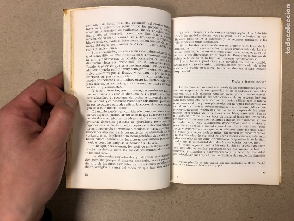 Libros: EL IMPACTO DE LA INDUSTRIA. WILBERT E. MOORE. EDITORIAL LABOR 1971. - Foto 3