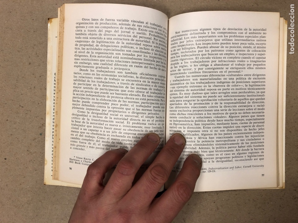 Libros: EL IMPACTO DE LA INDUSTRIA. WILBERT E. MOORE. EDITORIAL LABOR 1971. - Foto 4
