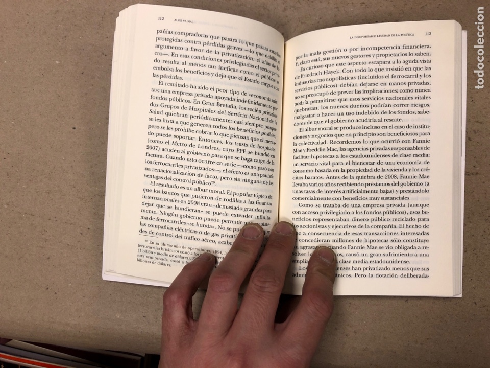 Libros: ALGO VA MAL. TONY JUDT. EDITORIAL TAURUS 2011. - Foto 5
