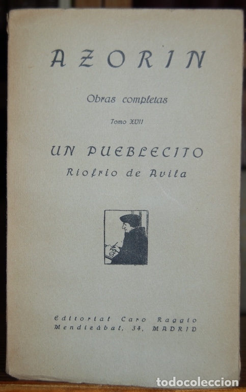 Libros: UN PUEBLECITO. RIOFRIO DE AVILA - AZORIN - Foto 1