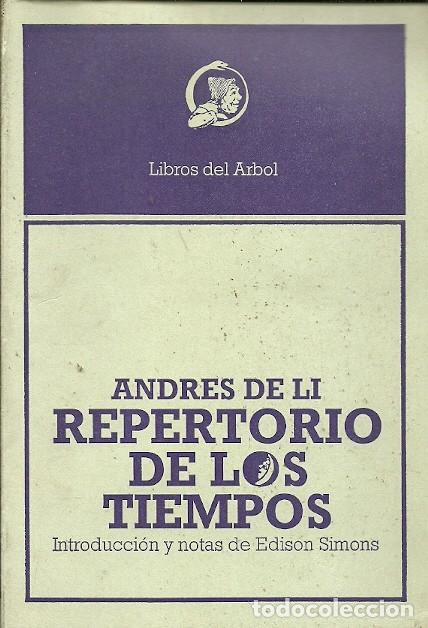 Libros: REPERTORIO DE LOS TIEMPOS ANDRES DE LE - Foto 1