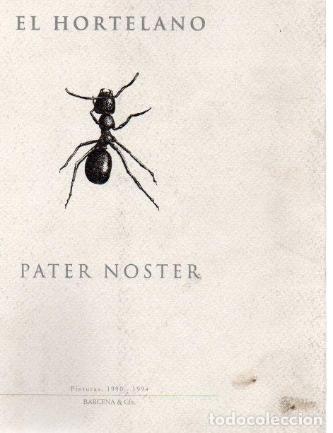 Libros: PATER NOSTER. PINTURAS 1990-1994. - EL HORTELANO. - Foto 1