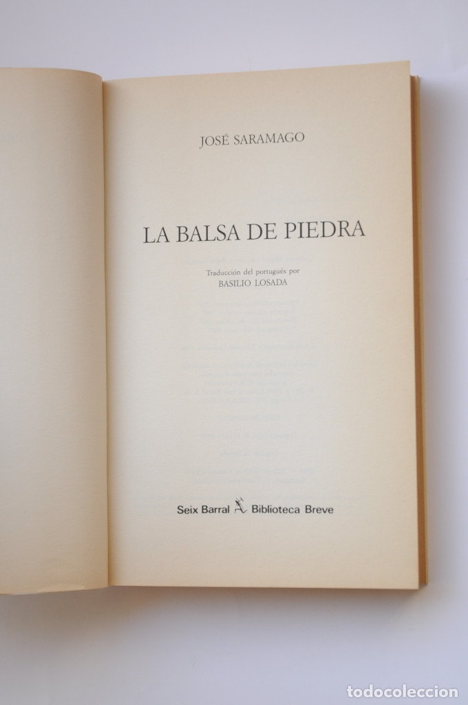 Libros: La balsa de piedra - SARAMAGO, Jos&eacute; - Foto 2