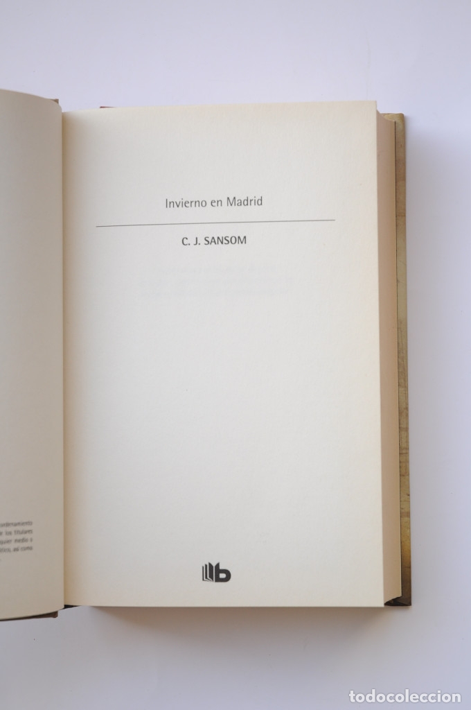 Libros: Invierno en Madrid - SANSOM, C. J. - Foto 2