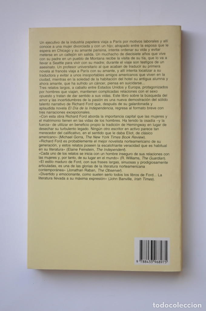 Libros: De mujeres con hombres - FORD, Richard - Foto 3