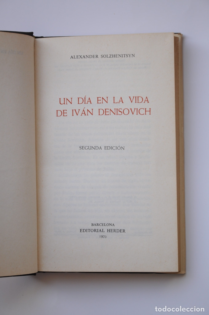 Libros: Un d&iacute;a en la vida de Ivan Denisovich - SOLZHENITSIN, Alexander - Foto 3
