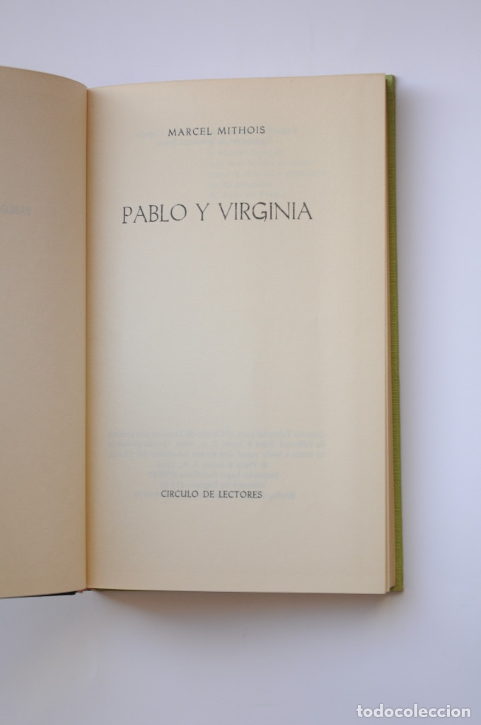 Libros: Pablo y Virginia - SAINT-PIERRE, Bernardin de - Foto 2