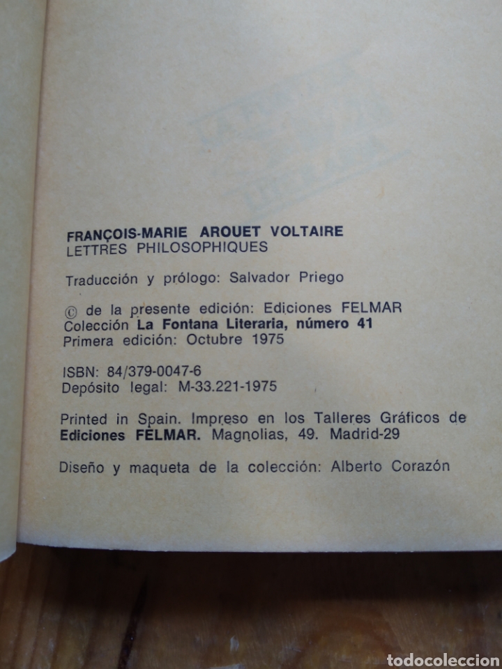 Libros: CARTAS INGLESAS. VOLTAIRE #0256 - Foto 3