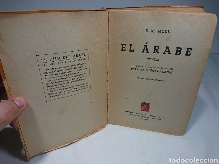 Libros: El Arabe, E. M. Hull, 1946 - Foto 3