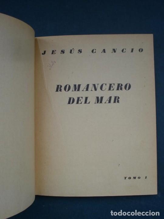 Libros: CANCIO, Jes&uacute;s. - ROMANCERO DEL MAR. Tomo 1. - Foto 2