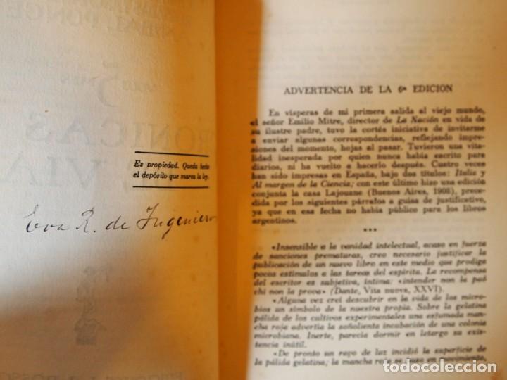 Libros: INGENIEROS, Jos&eacute;. - CR&Oacute;NICAS DE VIAJE 1905-1906. Volumen 5. - Foto 2