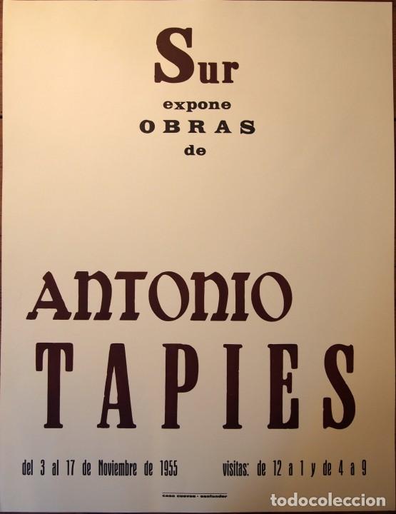 Libros: Cartel. Sur expone obras de ANTONIO TAPIES. - Foto 1