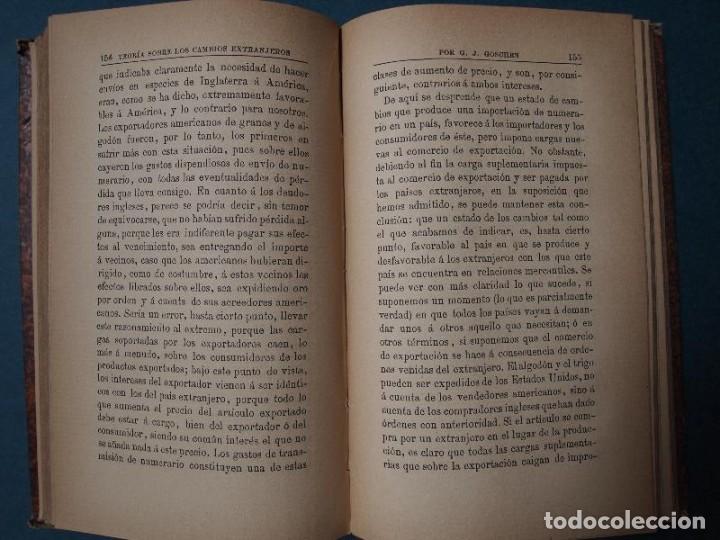 Libros: Goschen, G.J. - TEORIA SOBRE LOS CAMBIOS EXTRANJEROS. - Foto 3