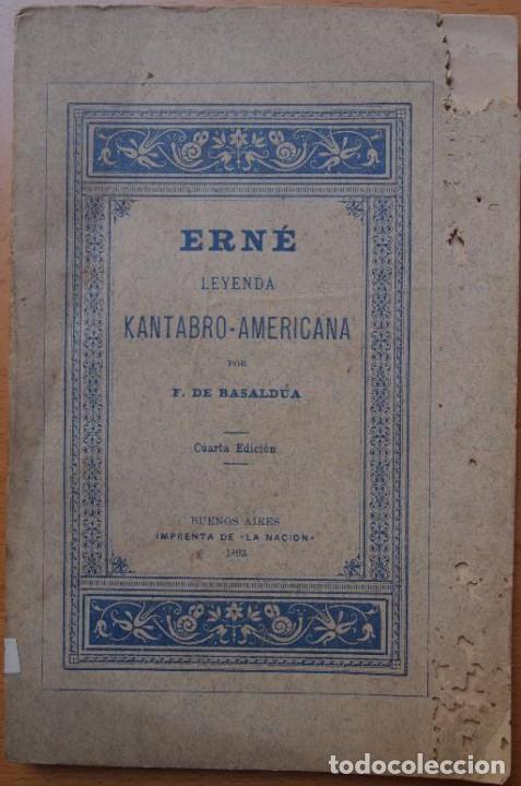 Libri di seconda mano: BALMASEDA, F. de. - ERN&Eacute; Leyenda KANTABRO-AMERICANA.