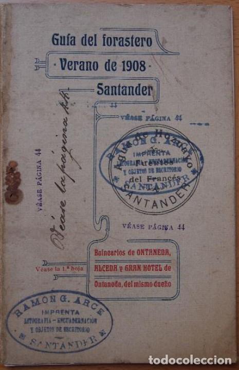 books: GUIA DEL FORASTERO DE LA CAPITAL DE LA MONTA&Ntilde;A. VERANO DE 1908. Breves y pr&aacute;cticas indicaciones ?
