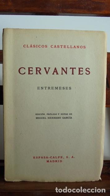 Libros: ENTREMESES - MIGUEL DE CERVANTES - Foto 1