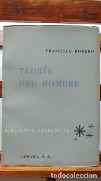 Libros: TEOR&Iacute;A DEL HOMBRE - FRANCISCO ROMERO - Foto 1