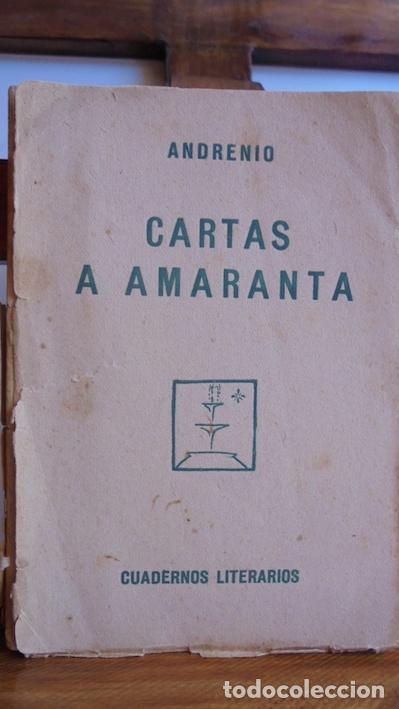 Libros: CARTAS A AMARANTA - ANDRENIO - Foto 1