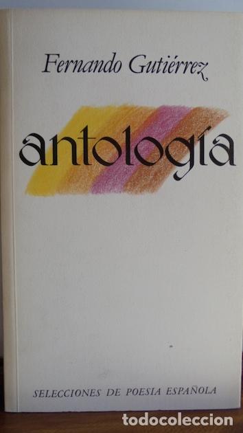 Libros: ANTOLOG&Iacute;A - FERNANDO GUTI&Eacute;RREZ - Foto 1