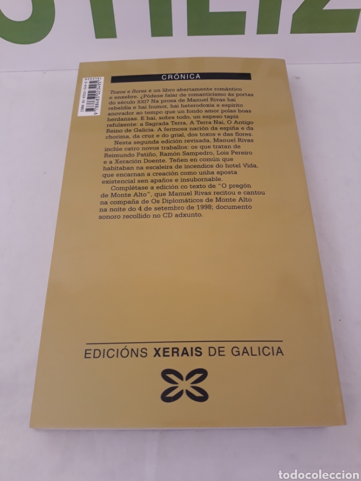 Libros: Toxos e Flores. Manuel Rivas.Xerais.1992. - Foto 4