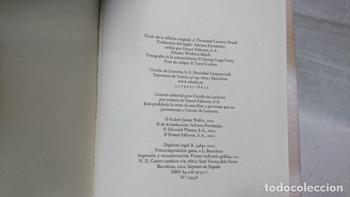 Libros: LOS CAMINOS DEL RECUERDO, ROBERT JAMES WALLER - Foto 3